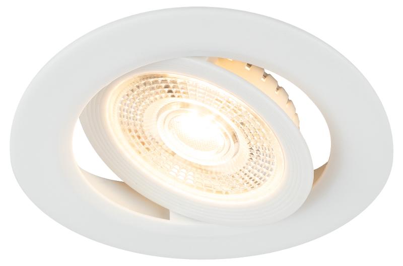 Светильник светодиодный встраиваемый  KL LED 25A-5 3K WH круглый поворотный белый 5Вт 3000К | Б0068128 | ЭРА — миниатюра 3