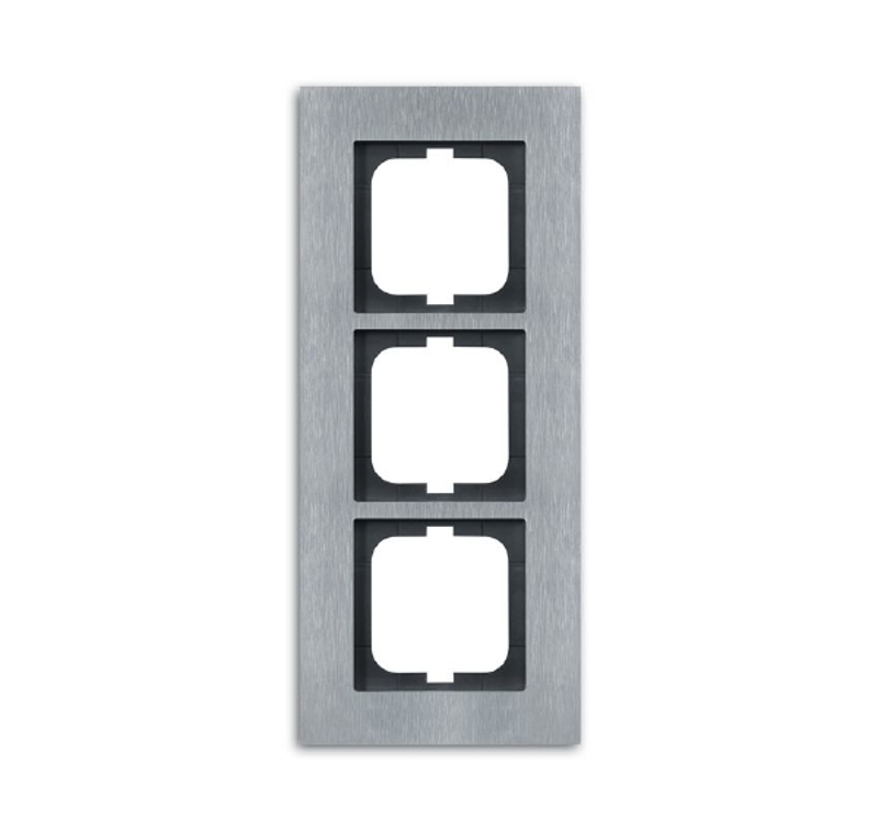 Рамка 3-постовая, серия carat, сталь | 1754-0-4256  | 2CKA001754A4256 | ABB — ABB
