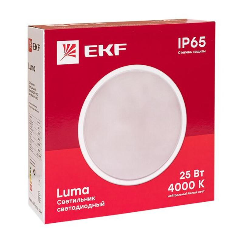 Светильник светодиодный ЖКХ круг ДПО-2007 25Вт 4000K IP65  EKF PROxima | BKL-2007-R-25-4000 | EKF — миниатюра 6