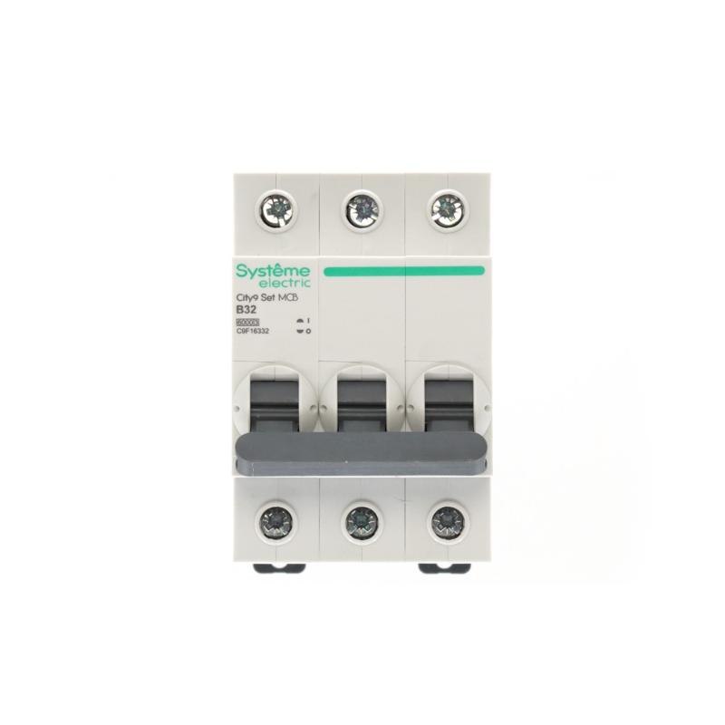 Выключатель автоматический трёхполюсный 32A B 6kA City9 | C9F16332 |Systeme Electric — миниатюра 3