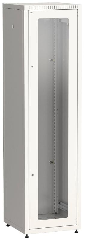 Шкаф LINEA E 33U 600х600мм двери 2шт стек. и метал. сер. | LE35-33U66-GM | ITK — ITK