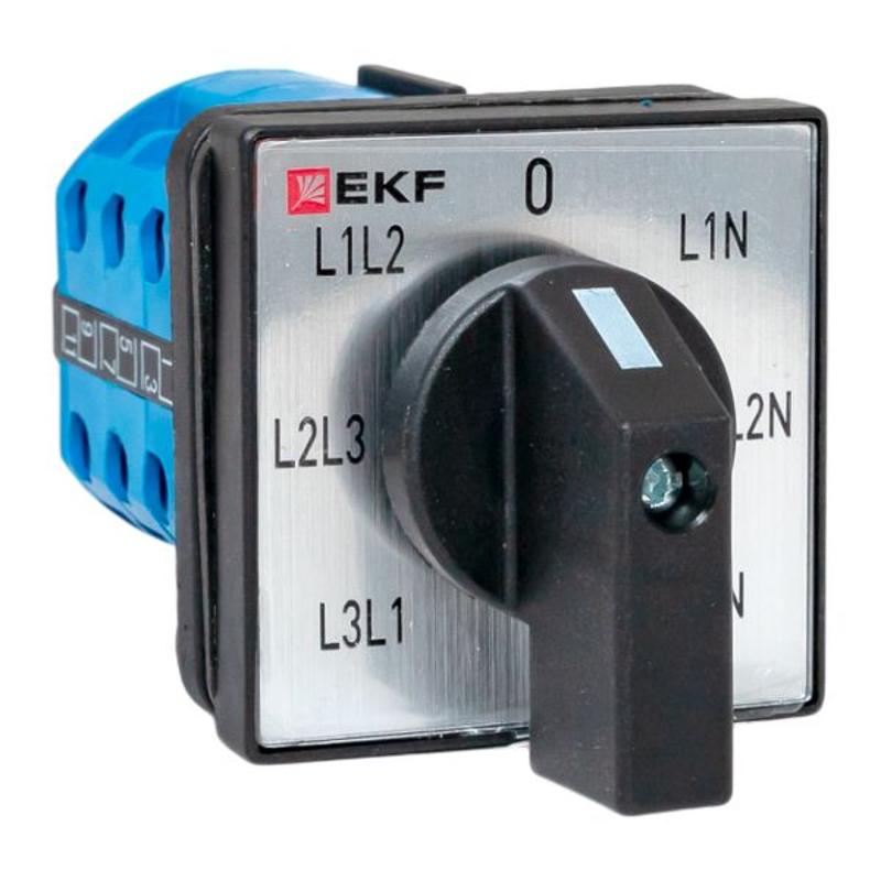 Переключатель кулачковый ПК-1-64 10А для вольтметра IP65 | pk-1-64-10-65 | EKF — EKF