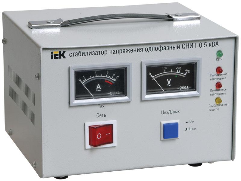 Стабилизатор напряжения СНИ1-1,5 кВА однофазный  | IVS10-1-01500 | IEK — IEK (ИЭК)