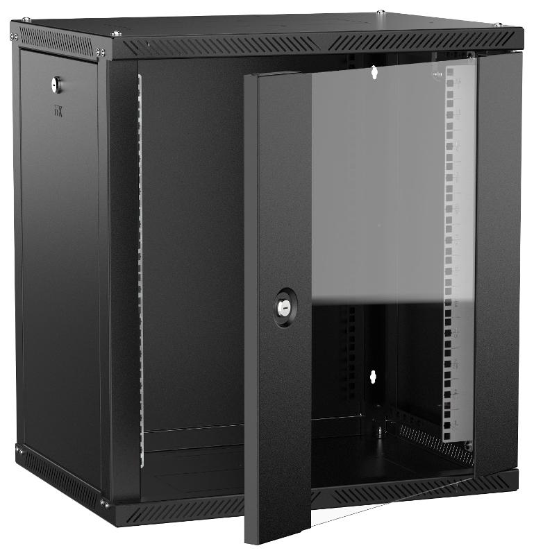 ITK LINEA W Шкаф 12U 600х450мм дверь стекло черный 2.0| LWR5-12U64-GF-2| ITK — фото 1 | Sento