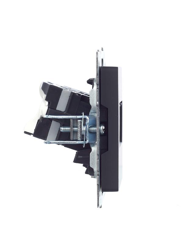 BRITE Розетка компьютерная 2-ая RJ45 кат.5E РК10-2-БрГ графит  | BR-K20-1-K53 | IEK — миниатюра 3