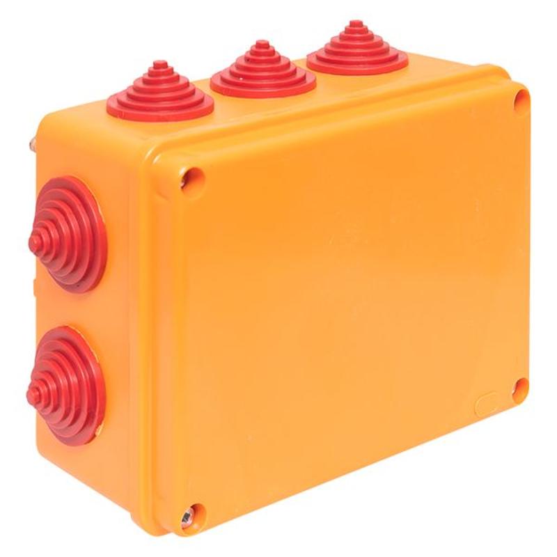 Коробка огнестойкая E90 150х110х70мм, с клеммником 10 полюсов 1,5-6 мм2 IP55 | plc-kmrf-150-10-06 | EKF — EKF