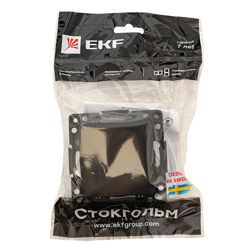Стокгольм Механизм Выключателя 1-кл. 10А в/к черный | EZV10-021-20 | EKF PROxima — миниатюра 3