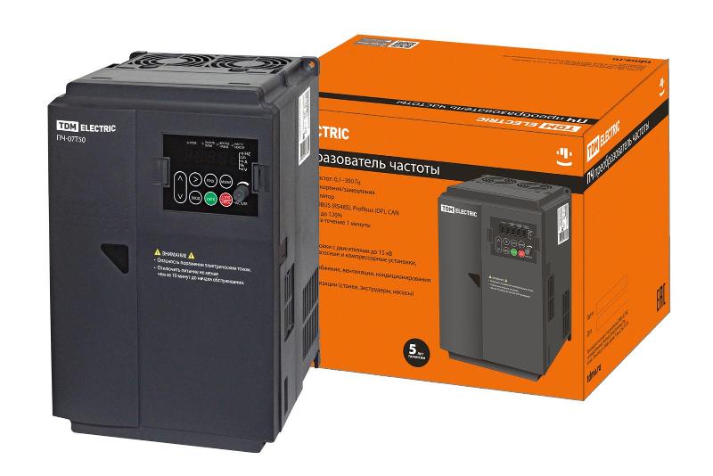 Преобразователь частоты ПЧ-07T50 380В 7,5кВт | SQ0749-0009 | TDM — TDM ELECTRIC