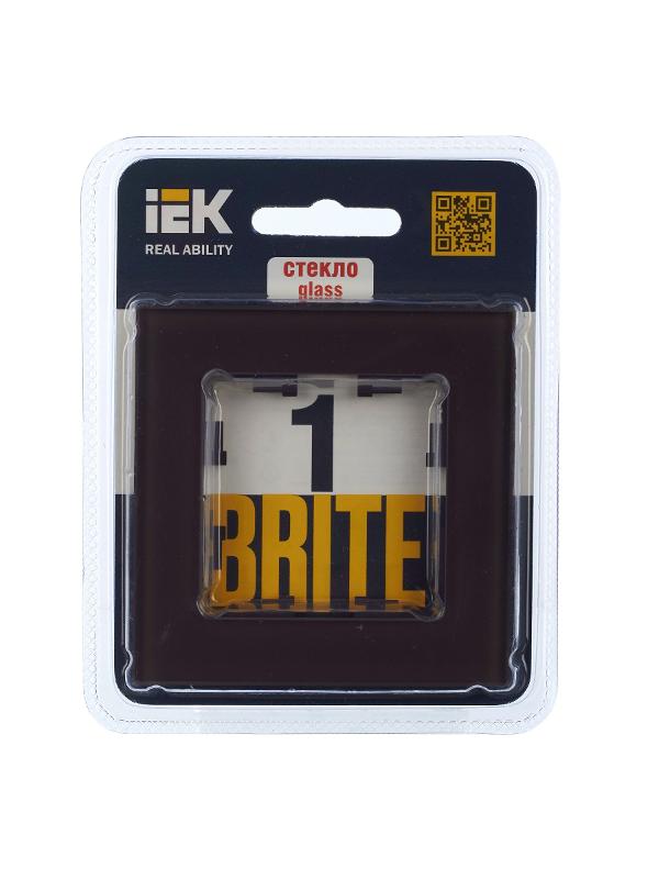 BRITE Рамка 1-ая РУ-1-2-БрТБ стекло темная бронза | BR-M12-G-K45 | IEK — миниатюра 14