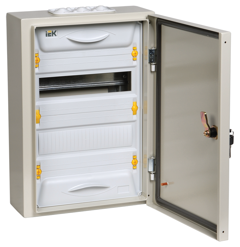 Корпус металлический ЩРн-24з-1 IP54 (ВхШхГ) 440x310x136мм UNIVERSAL | MKM11-N-24-54-Z-U | IEK — миниатюра 2