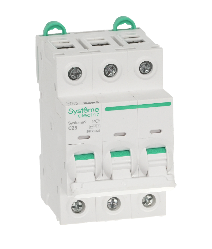 Systeme9 Автоматический выключатель (АВ) C 25A 3P 6kA 400В | S9F22325 | SE — миниатюра 6