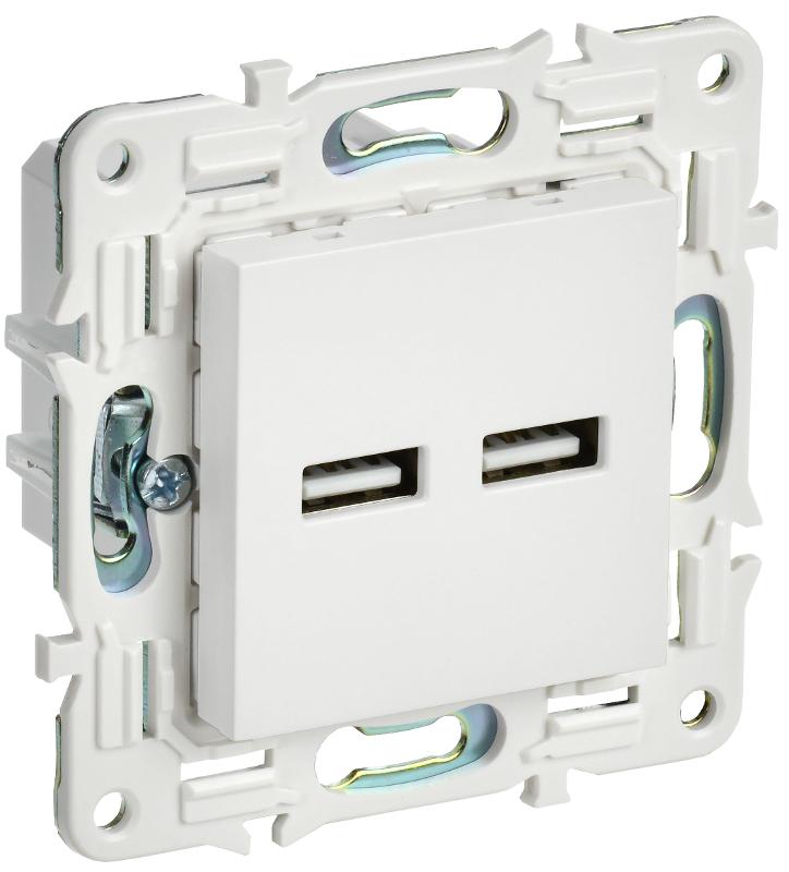 SKANDY Розетка USB A+A 3,1А SK-R15W арктический белый | SK-U21-D31-K01 | IEK — IEK (ИЭК)