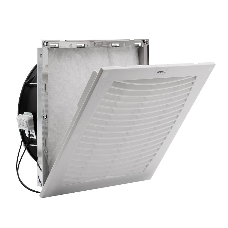 Вентилятор с фильтром ЭМС 500 м3/ч, 230В AC, 255х255 мм, IP54 | R5MCV25230 | DKC — миниатюра 3