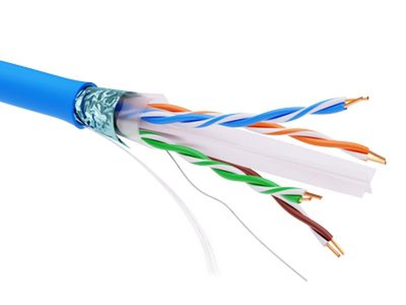 Информационный кабель экранированый F/UTP 4х2 CAT6, LSZH, синий | RN6FULS3BL | DKC — DKC (ДКС)
