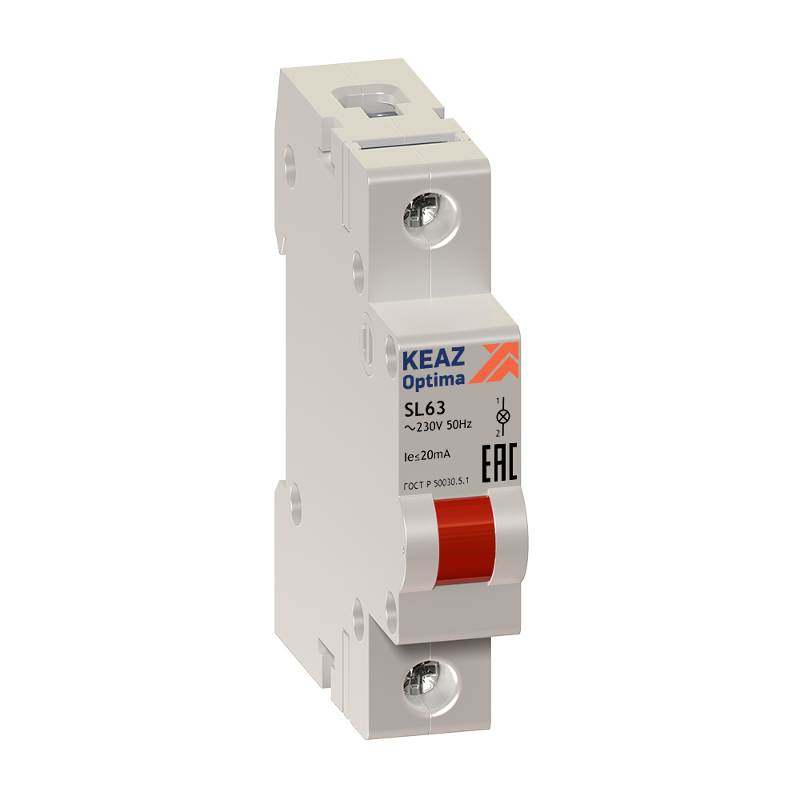 Лампа сигнальная OptiDin SL63-B-48AC/DC-УХЛ3 | 138620 | КЭАЗ — КЭАЗ (Курский электроаппаратный завод)