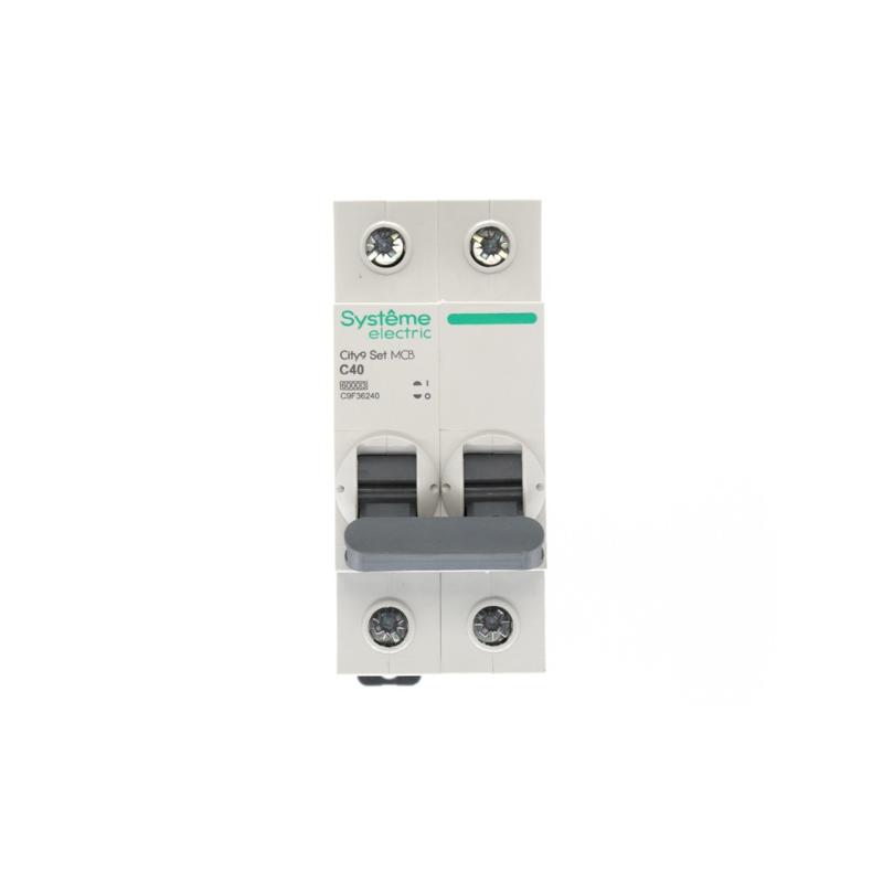 Выключатель автоматический двухполюсный 40A C 6kA City9 | C9F36240 |Systeme Electric — миниатюра 7