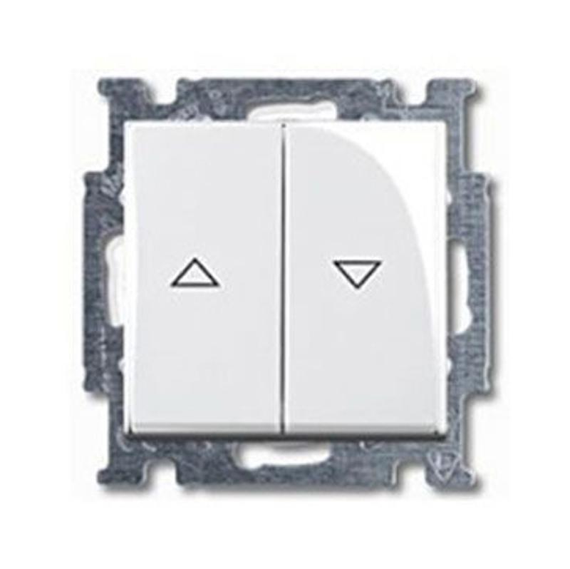 ABB Basic 55 Альп. белый Выключатель жалюзийный кнопочный | 1413-0-1082  | 2CKA001413A1082 | ABB — ABB