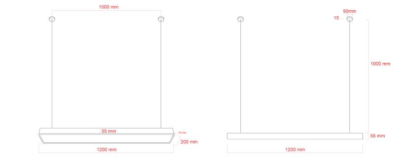 Светильник светодиодный Geometria SPO-112-W-40K-040 1200*200*60 см 40Вт 4000К Белый корпус ЛТ | Б0058858 | ЭРА — миниатюра 2