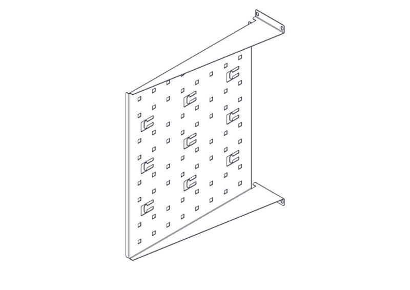 Фиксированная полка Systeme Electric, серия Uniprom, 2U, 450мм, до 15кг | UT8105 | SE — миниатюра 8