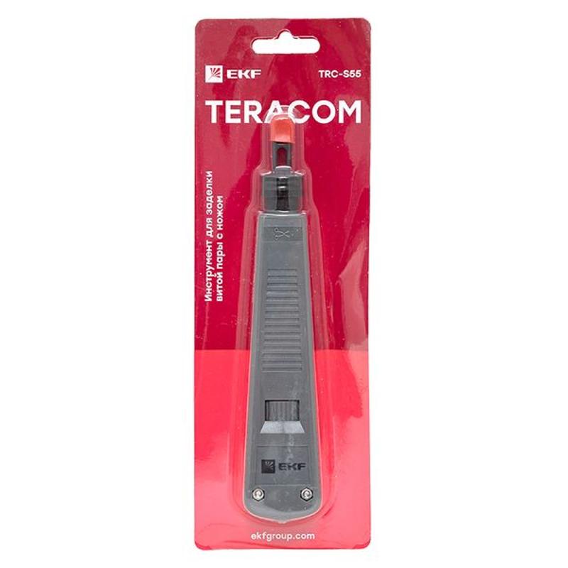 Инструмент для заделки витой пары с ножом TERACOM TRC-S55 | TRC-S55 | EKF — миниатюра 21