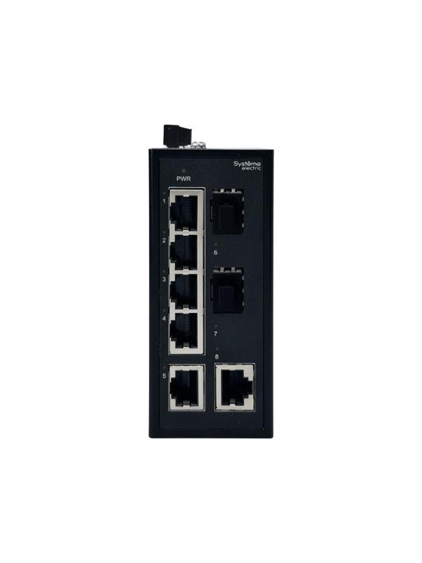 Неуправляемый промышленный коммутатор Ethernet, 6x10/100BaseT, 2x100BaseX SFP | NSETU108T06X02B | SE — миниатюра 2
