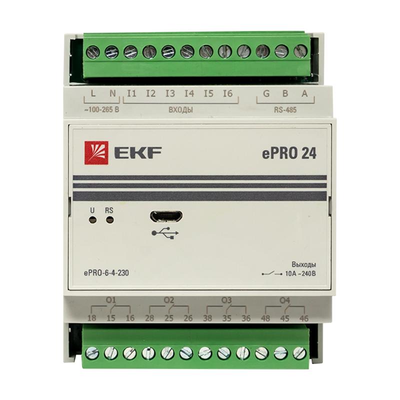 Модуль расширения ePRO удаленного управления 6вх\4вых 230В PROxima | ePRO-6-4-230 | EKF — миниатюра 3