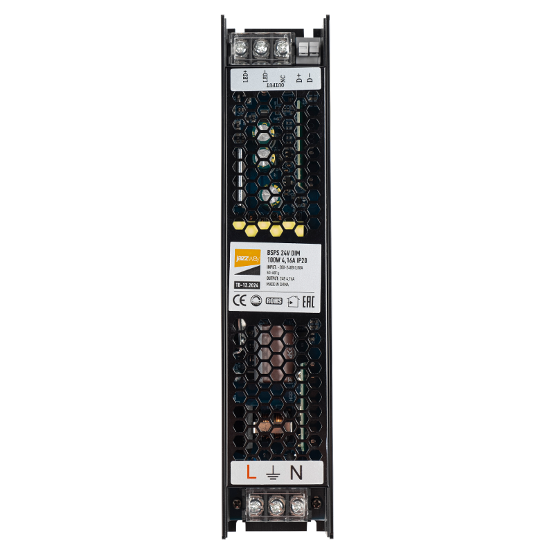 Драйвер для светодиодной ленты BSPS 24V DIM 100W=4,16A диммируемый IP20 3 г.гар. | .5035553 | JAZZWAY — фото 1 | Sento
