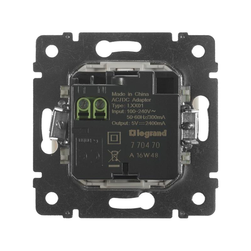 Valena Белый Розетка 2-ая USB — миниатюра 7
