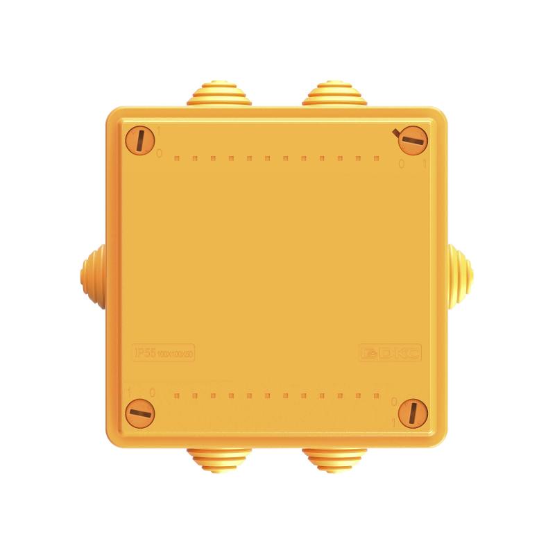 Коробка распределительная пластиковая FS огн., IP56,100х100х50мм, 5р, 450V,10A, 6мм.кв. с кабельными вводами и клеммниками | FSB11506 | DKC — миниатюра 5