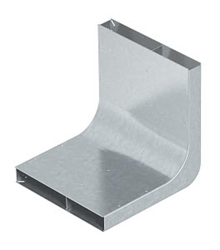 Вертикальный угол 90° кабельного канала EUK 250x38/3 секц. (сталь) (KV3 25038) | 7400648 | OBO Bettermann — миниатюра 2