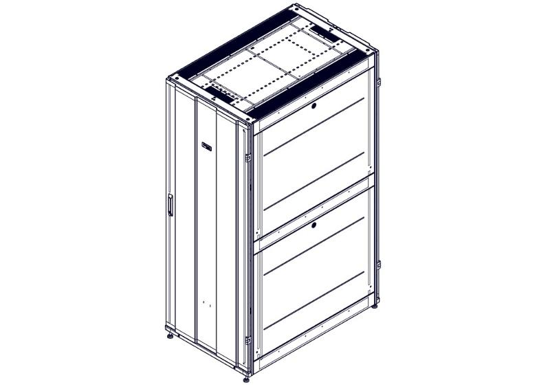Шкаф Systeme Electric, серия Uniprom, 42U-750/1200, боковые панели 4шт, черный | UR3350 | SE — миниатюра 7