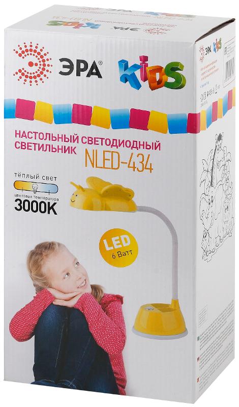 Светильник настольный NLED-434-6W-Y ЭРА NLED-434-6W-Y желтый | Б0031618 | ЭРА — миниатюра 2