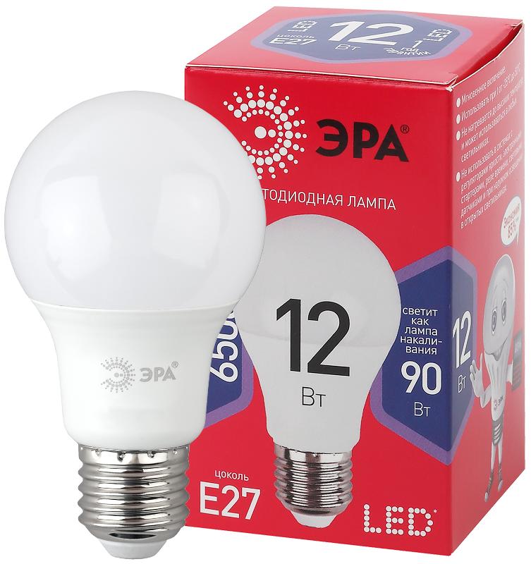 Лампа светодиодная ЭКО LED A60-12W-865-E27 R (диод, груша, 12Вт, хол, E27) | Б0045325 | ЭРА — миниатюра 1
