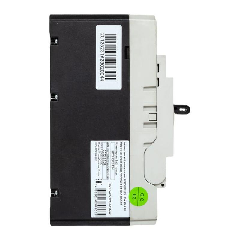 Выключатель автоматический AV POWER-2/3 125А 80kA TR AVERES | mccb-23-125H-TR-av | EKF — миниатюра 23