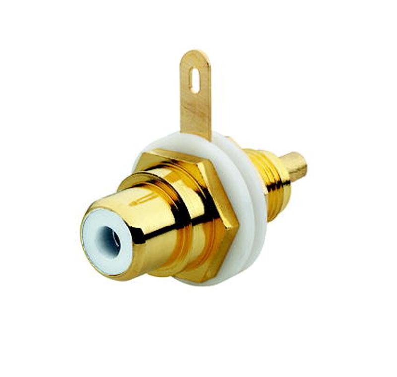 Разъём RCA/CINCH (колокольчик/тюльпан), диапазон от 20 Гц до 20 кГц, цвет белый | 0230-0-0451  | 2CKA000230A0451 | ABB — ABB