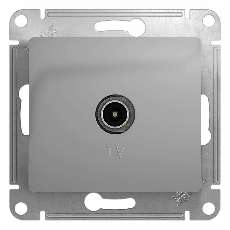 Glossa Алюминий Розетка TV, механизм | GSL000393 | SE — Systeme Electric