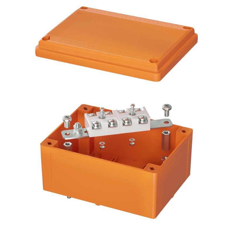 Коробка распределительная пластиковая FS огн. IP56,150х110х70мм,4р, 450V,20A,10мм.кв, нерж.контакт с гладкими стенками и клеммниками | FSK20410 | DKC — DKC (ДКС)