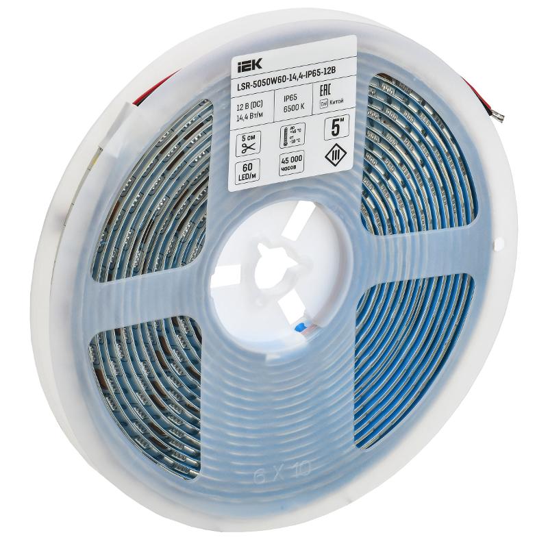 Лента светодиодная 5м LSR-5050W60-14,4-IP65-12В | LSR2-2-060-65-3-05 | IEK — миниатюра 4
