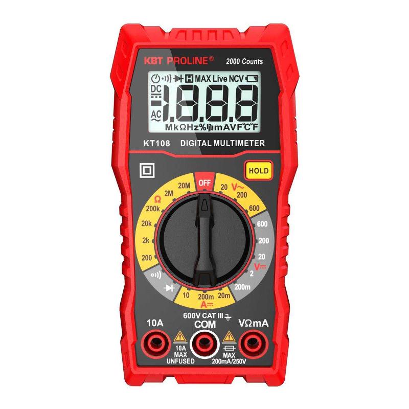 Мультиметр цифровой с True RMS KT 108 PROLINE | 86324 | КВТ — КВТ
