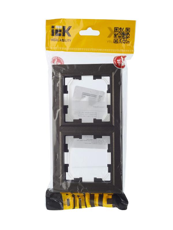 BRITE Рамка 2-ая IP44 РУ-2-БрТБ-44 темная бронза | BR-M22-44-K45 | IEK — миниатюра 5
