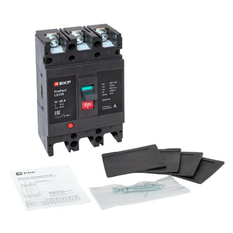 Выключатель автоматический LS125 18кА 3P 40А ProPact | mccb-125-18-3-40-ls | EKF — миниатюра 15