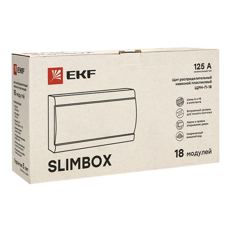 Щит распределительный навесной ЩРН-П-18 "SlimBox" белая дверца IP41 PROxima | sb-n-18w | EKF — миниатюра 4