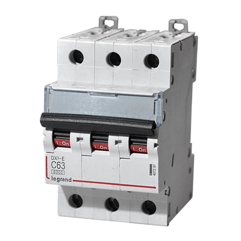 Выключатель автоматический трехполюсный DX3-E 6000 63А C 6кА — миниатюра 2