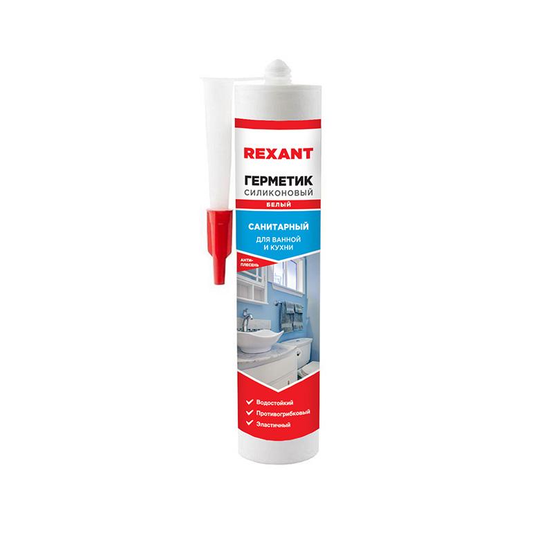 Герметик силиконовый санитарный 280 мл белый | 89-0921 | REXANT — REXANT