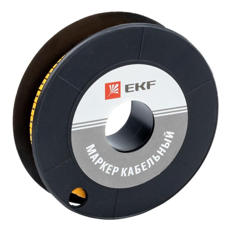 Маркер-кабельный 6,0кв.мм "1" (500шт.) (ЕС-3) EKF PROxima | plc-KM-6-1 | EKF — EKF