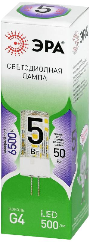 Лампа светодиодная  GREEN LINE LED G4-JC-5W-865-12V GL G4 5Вт капсула холодный свет | Б0067146 | ЭРА — миниатюра 6