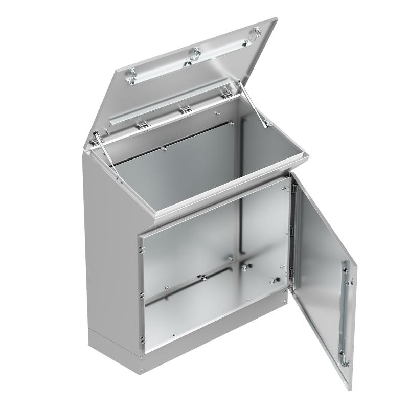 Пульт управления напольный "Inox" AISI304 TP10 IP55 (960х1000х400)|mb-inox-96-100-40|EKF — миниатюра 3