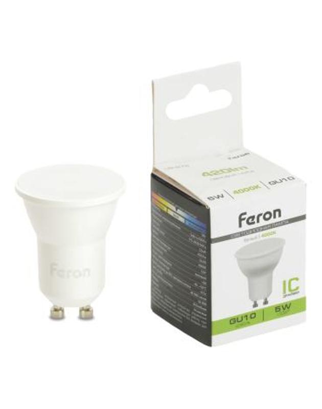 Лампа светодиодная, (5W) 230V GU10 4000K MR11, LB-272 | 51222 | FERON — Feron