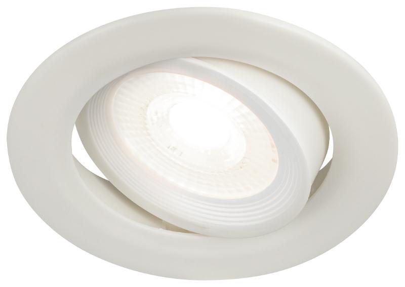Светильник светодиодный встраиваемый KL LED 22A-5 4K WH круглый поворотн. SMD 5W 4000K белый | Б0037037 | ЭРА — миниатюра 4
