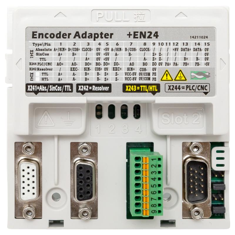 Карта расширения для подключения энкодера Absolute/SinCos/TTL/HTL/Resolver для преобразователя частоты PRO-Drive PD-500  | PD-500-ACC-EN24 | EKF — миниатюра 2